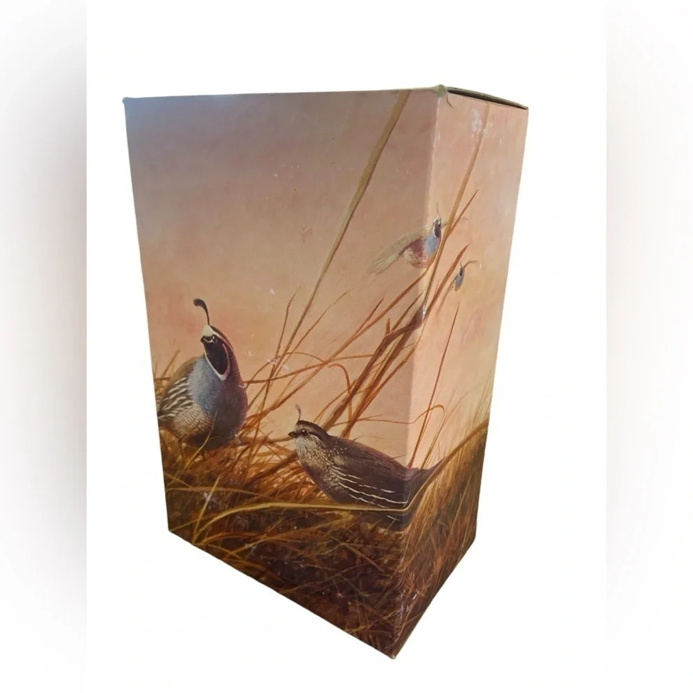 Vintage AVON Quail Decanter Wild Country Men Aftershave Original Box Full 1970s